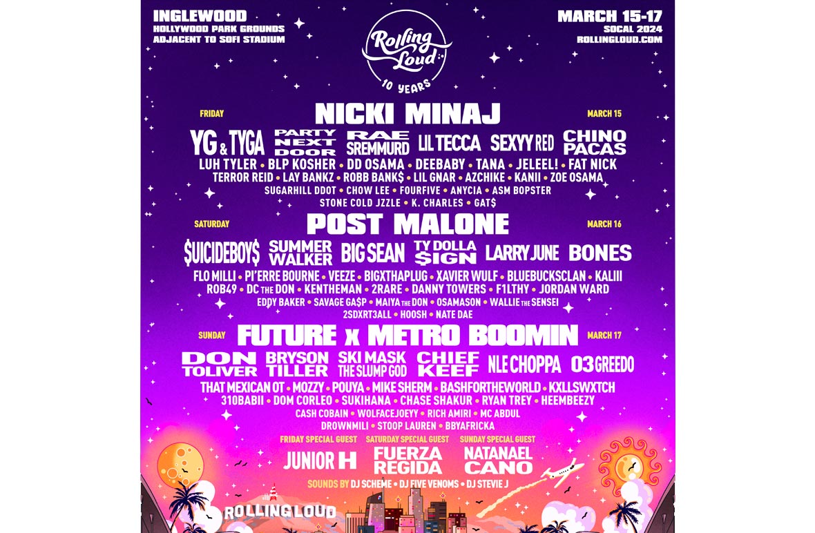 Rolling Loud California 2024 Adds Ty Dolla $ign to Lineup